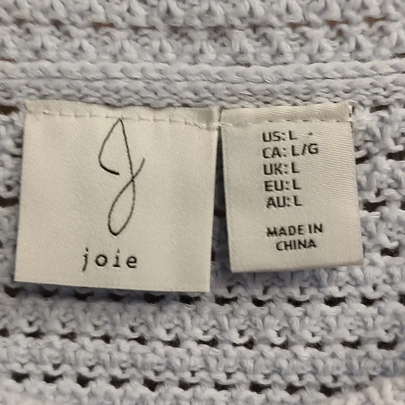 Joie Crochet Open Weave Sweater size Large - Picture 2 of 5
